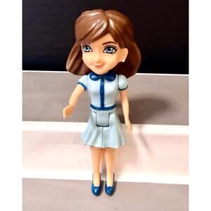 Little Tikes Place Dollhouse Mom Parent Figure Brown Hair Blue Dress